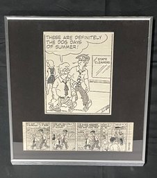 Vintage Blondie Print And Strip Matted In Chrome Frame