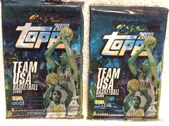 (2) 2000 Topps Team USA Basketball Card Sealed Packs - M