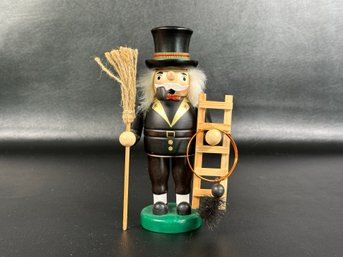 A Collectible Vintage Chimney Sweep Smoker, Handcrafted In Wood