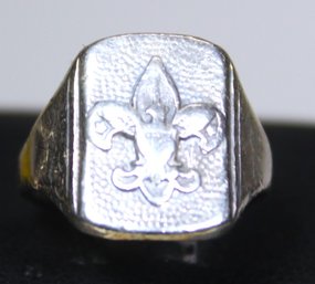 Vintage Boy Scouts Of America Sterling Silver Men's Ring Size 6.5