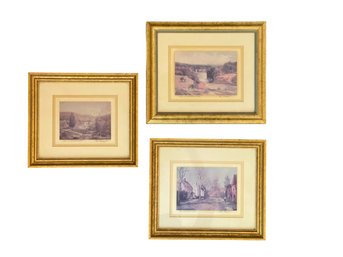 Trio Of Signed Prints By CT. Artist Tom Torrenti