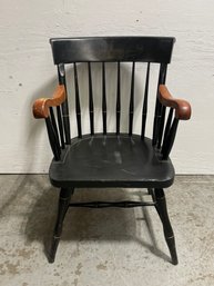 Wesleyan University (maybe) Spindle Back Maple Arm Chair