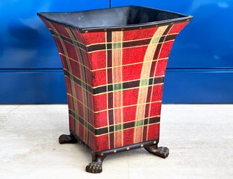 A Tartan Wastebasket - Possibly Two's Company