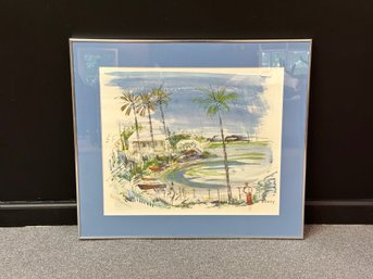 Alfred Birdsey, Print, Watercolor Landscape