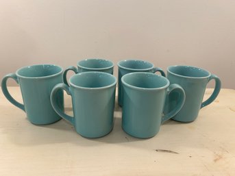 Prego Aqua China Mugs By Corning Ware - Set Of 6