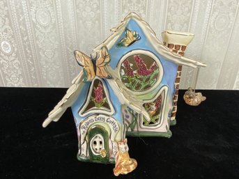 Blue Sky Corp The Robin's Song Cottage Tea Light Candle House