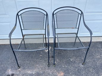 Pair Of Metal Chairs