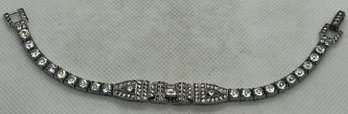 Stunning Antique 1920s Art Deco Sterling Silver OTIS Bracelet