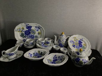 Spode Blue Flowers China Set