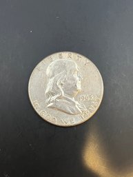 1963 Benjamin Franklin Silver Half Dollar