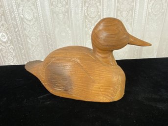 Antique Wooden Duck Decoy Signed