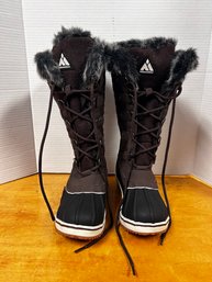 Womens Mishansha Fur Lined Snow Boots Size 8.5