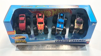 BRAND NEW Hotwheels Monster Trucks Leading Legends Toy Set