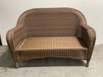 Outdoor Wicker Loveseat