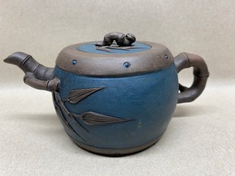 Beautiful Chinese Clay Tea Pot. Signed By Maker. In Perfect Condition.