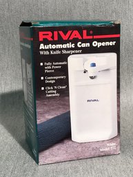 Brand New RIVAL Automatic Can Opener - Brand New In Box - Fully Automatic With Power Pierce - Brand New !