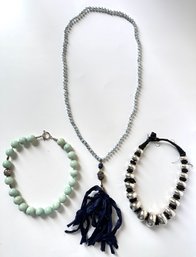 3 Beaded Necklaces