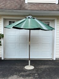 Sunfaded Patio Umbrella With Cast Iron Base