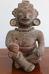 Mexican Terra Cotta Figurine 10 H