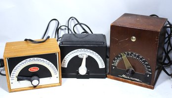 Three Vintage Electric Metronomes