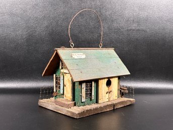 A Super Charming Vintage M.L. Studtman Original Folk Art Birdhouse