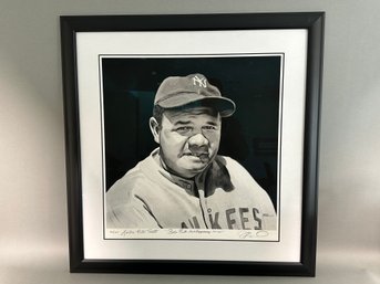 Large James Fiorentino,  Babe Ruth - 100th Anniversary 1914 - 2014, Pencil Signed Piece