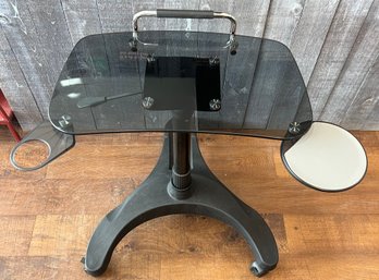 Mobile Laptop Standing Desk On Wheels