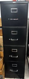 Nice Stylex 4 Drawer Black Filing Cabinet