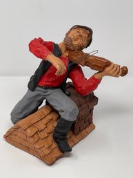 Vintage David Kaplan Fiddler On The Roof Sculpture, 309/750