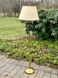 Cunette/Griffin Bros Brass Floor Lamp, Made In Collinsville