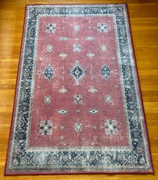 Ruggable Ranier Cayenne Red Tufted Rug With Pad (4x6), Less Than A Year Old