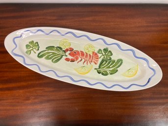 An Italian Majolica Fish Platter