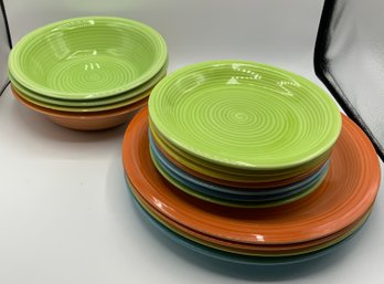 Vintage Set Of Citrus Grove Dinnerware ~ Service For 4 With Extras ~