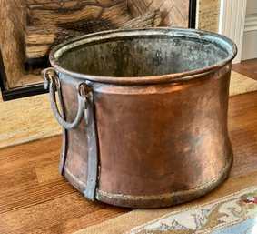 Amazing Vintage Handcrafted Copper Cauldron