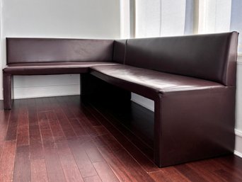 A Custom Leather Banquette