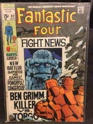 1969 Marvel Comics Fantastic Four #92 - M