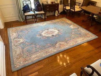 Vintage Chinese Sculpted Room Size  Rug, Measures 94' X128'