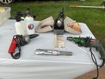 Electric Tool Lot- Milwaukee, Craftsman, Skill, Black And Decker, Foam Bottles For Power Washer