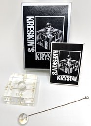 New In Box (1971) Kreskin's Krystal Crystal Pendulum Party Game