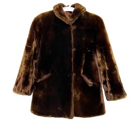 A Vintage Faux Fur Coat