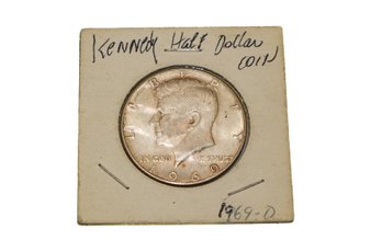 1969D 40 Percent Silver US Kennedy Half Dollar