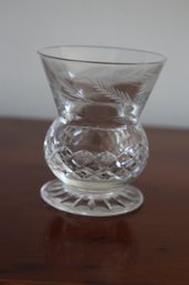 Edinburgh Scotland Vintage Crystal Small Glass Or Bud Vase