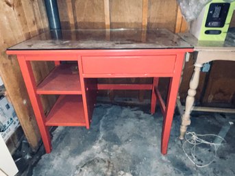 VINTAGE PAINTED STUDENT DESK