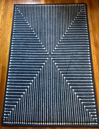 Ruggable Jonathan Adler Inkdrop Lapis Blue Tufted Rug With Pad (4x6), Less Than A Year Old