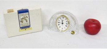 Crystal D'Arques Sunset Quartz Clock In Its Box