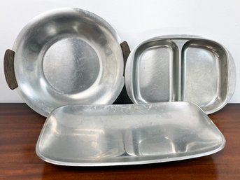 Vintage Mid Century Stainless Serving Ware