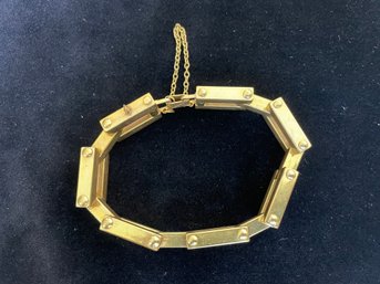 Monet Gold Toned Link Bracelet
