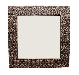 Craigin Originals A Division Of Mariana Square Antiqued Gold Embossed Beveled Mirror