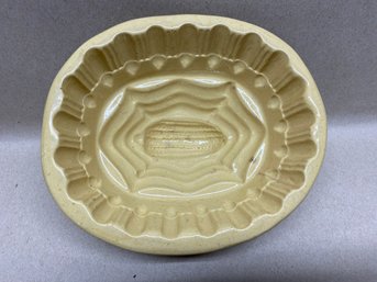 Antique Yellow Ware Corn Food Mold. In Perfect Condition.