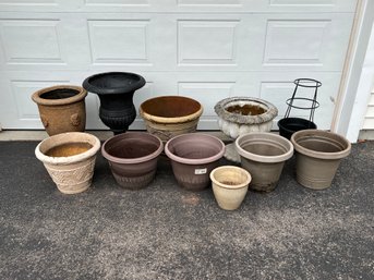 Large Lot Of As Is Planters